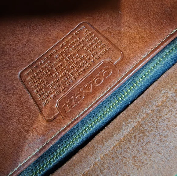 Vintage 1960-1970s Coach Courier Made In NYC Rust, Pre-Creed - Picture 6 of 15